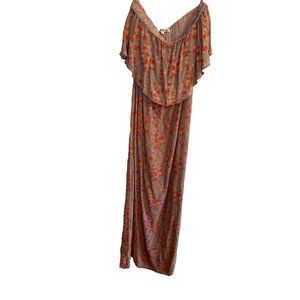 Charlotte Russe Boho Strapless Maxi Dress Juniors M